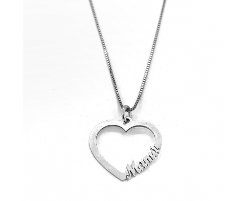 Collar Corazón Mamá