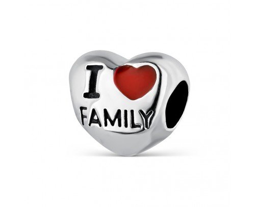 Abalorio corazon I love family A tu lado 9109333