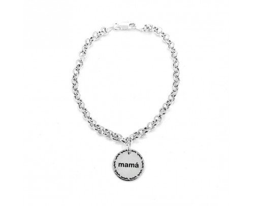 Pulsera Mamá Plata