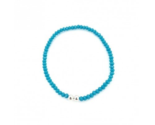 Pulsera cristal azul