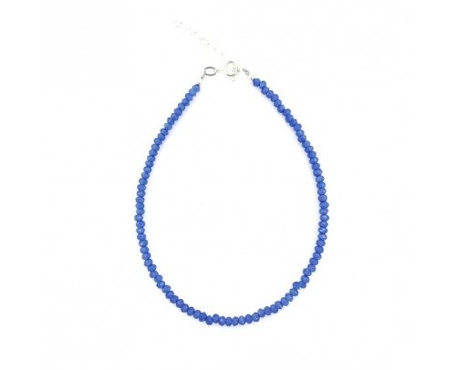 Tobillera cristales lilas