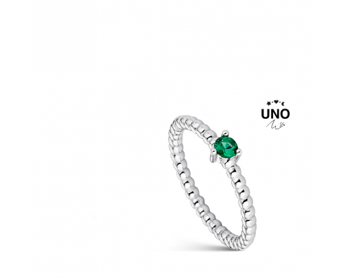 Anillo bolitas verde