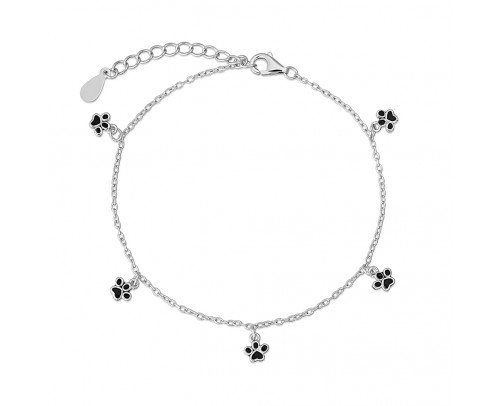 Pulsera huellas black