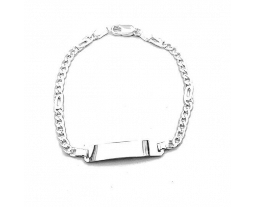 Esclava de plata con detalle