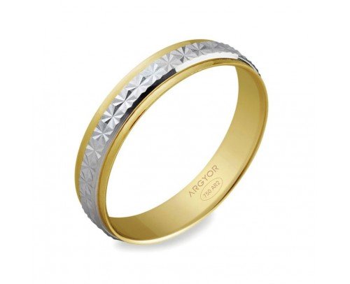 5240108 Alianza oro bicolor 9 kilates