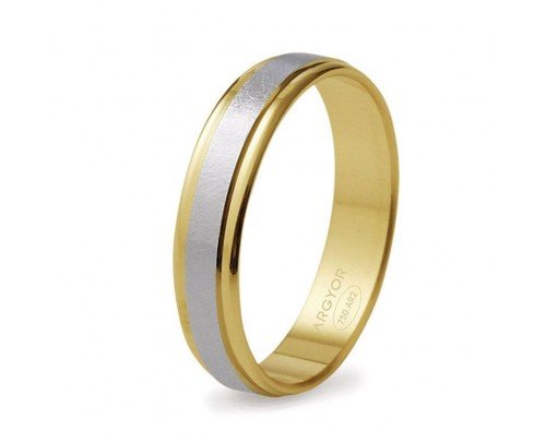 5240312 Alianza oro bicolor 9 kilates