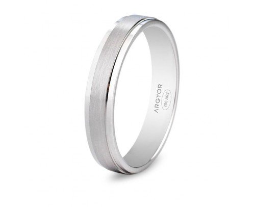 ALIANZA ORO BLANCO 4MM CONFORT 5B40397