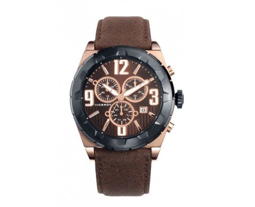 Reloj Viceroy hombre crono piel 46523-45
