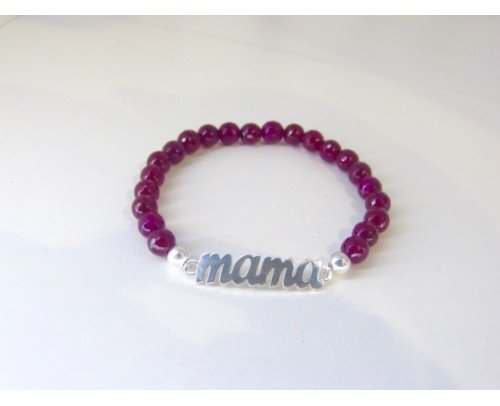 pulsera mama plata