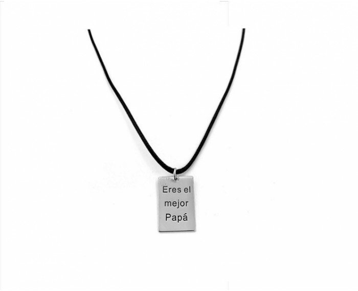 Colgante plata Eres el mejor papá