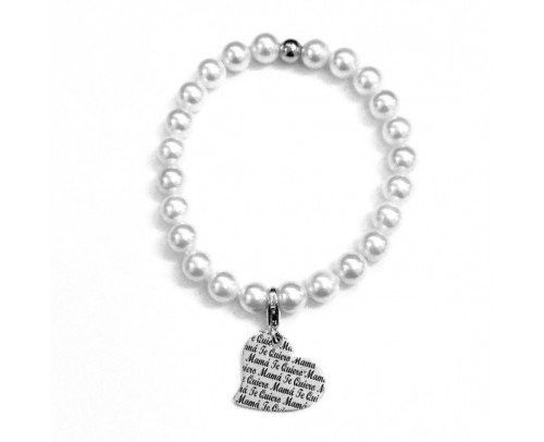 Pulsera mamá corazón