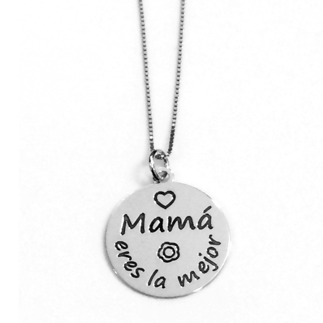 donde quiera Posicionar ironía colgantes personalizados para madres, joyas personalizadas plata