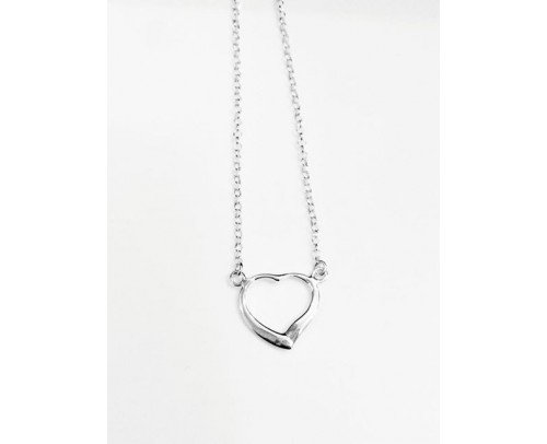 Gargantilla corazón plata