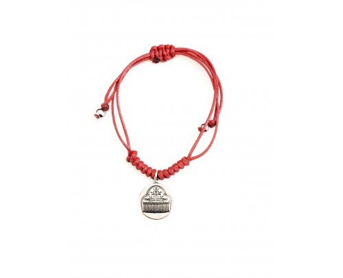 Pulsera macramé + medalla peineta