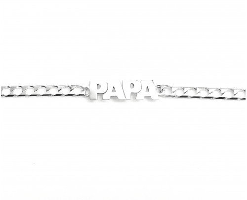 Pulsera Papa plata