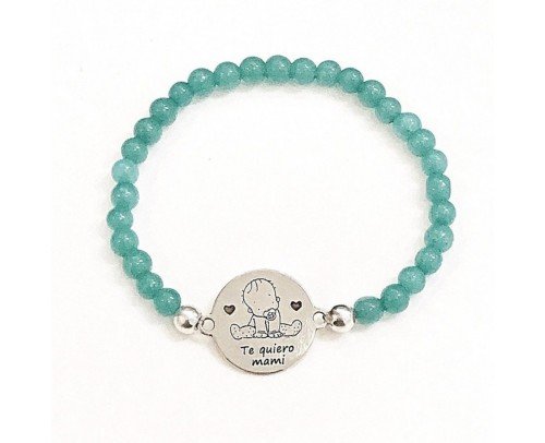 Pulsera bebé te quiero mami color