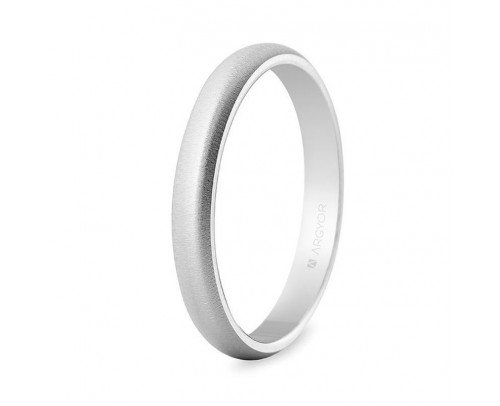 5B306T Alianza oro blanco 18 kilates texturizada