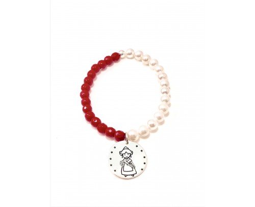 Pulsera plata Fallera