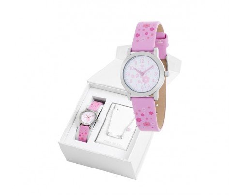 B35284/11 Reloj Marea niña + pulsera plata