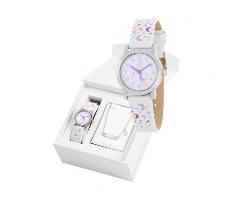 B35284/1 Reloj Marea niña + pulsera plata