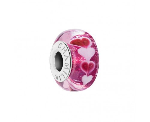 2110-1296 Abalorio murano corazones Chamilia