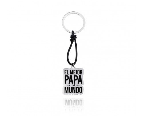 222029 Llavero de acero El mejor papá del mundo marca Verutia