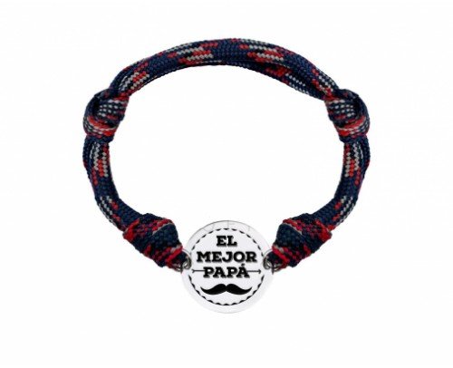 159147 Pulsera de acero El mejor papá marca Verutia