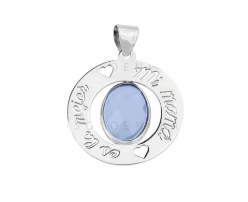 Colgante Mi mamá es la mejor, Plata 138700