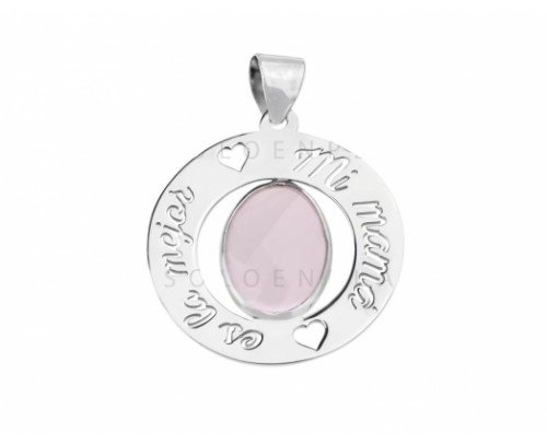 Colgante Mi mamá es la mejor, Plata 138699