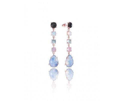 Pendientes piedras color Viceroy, Plata 9034E100-49