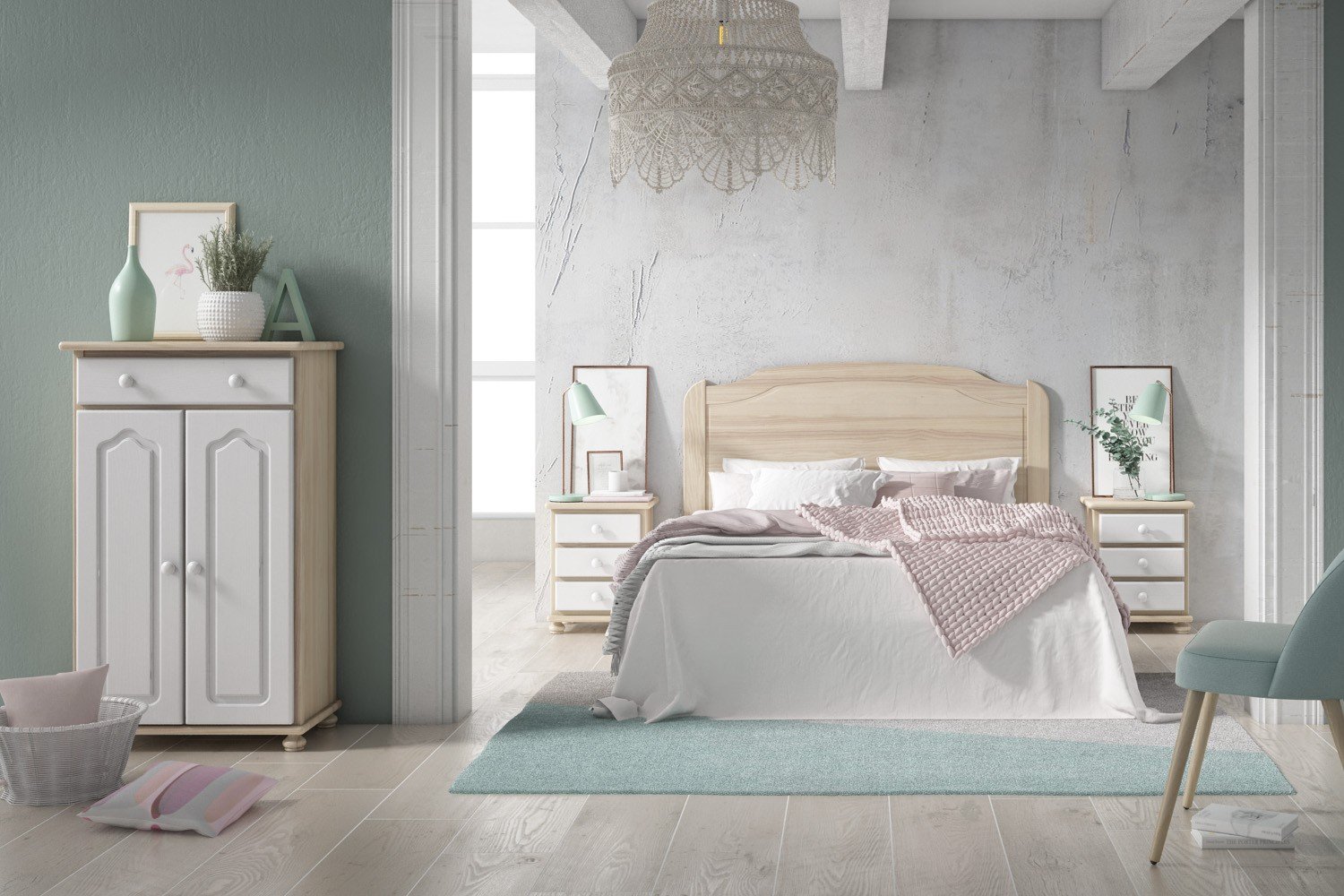 Dormitorios pino, Tienda online Valencia, Tienda Muebles Valencia