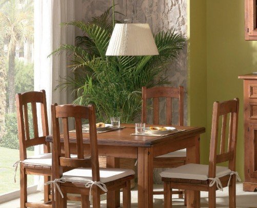Mesa y Sillas Rústicas de Pino CO7-03