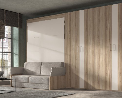 Camas abatibles con sofá 150X190 CM CHA-286