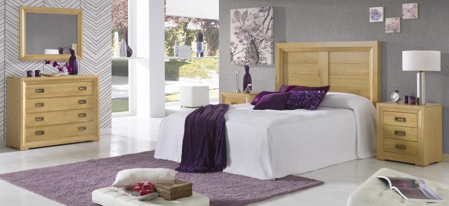 DORMITORIO RÚSTÍCO PINO MACIZO