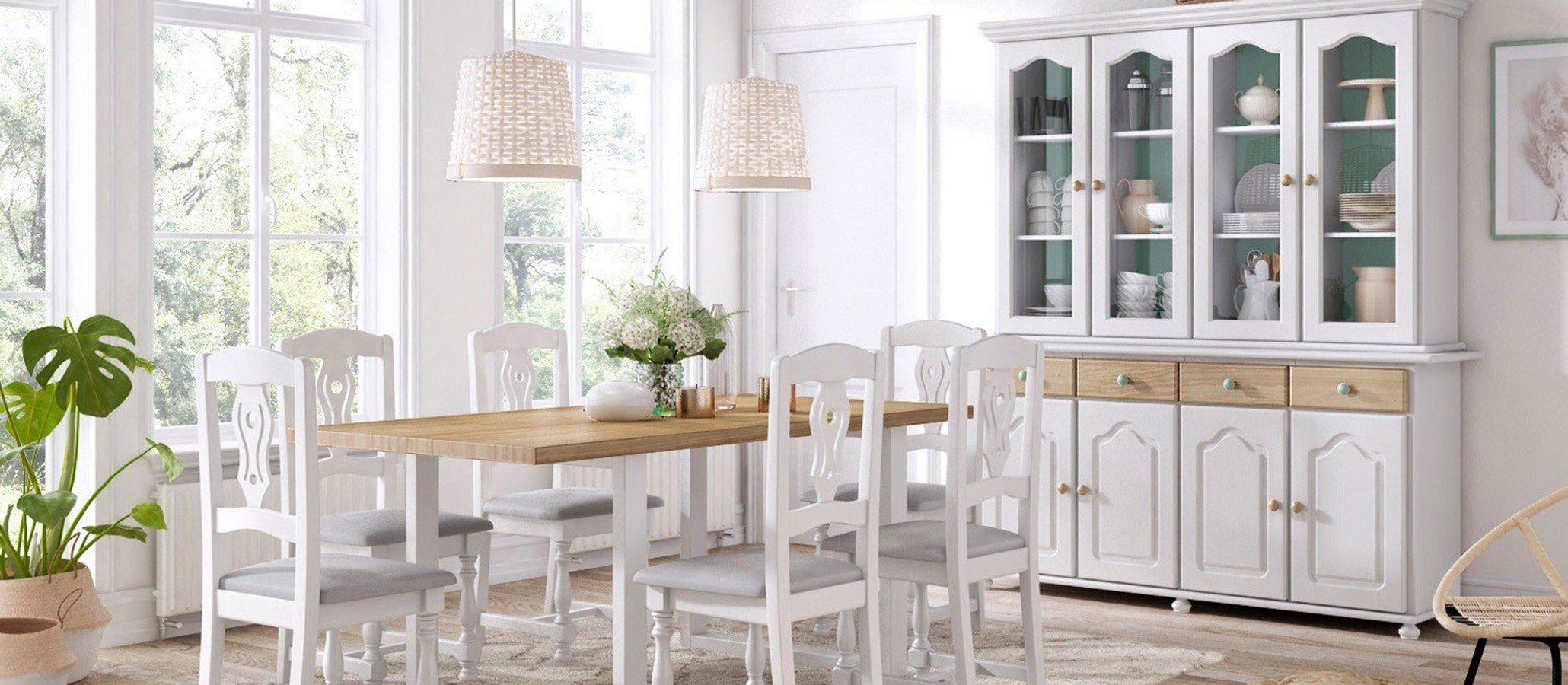 Muebles rústicos de pino mazizo