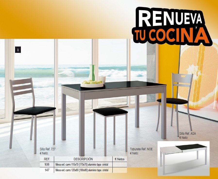 Mesas y Sillas de Cocina :: Muebles en Valencia - Tienda online