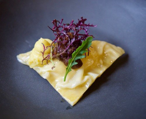 RAVIOLI RELLENO DE LUBINA