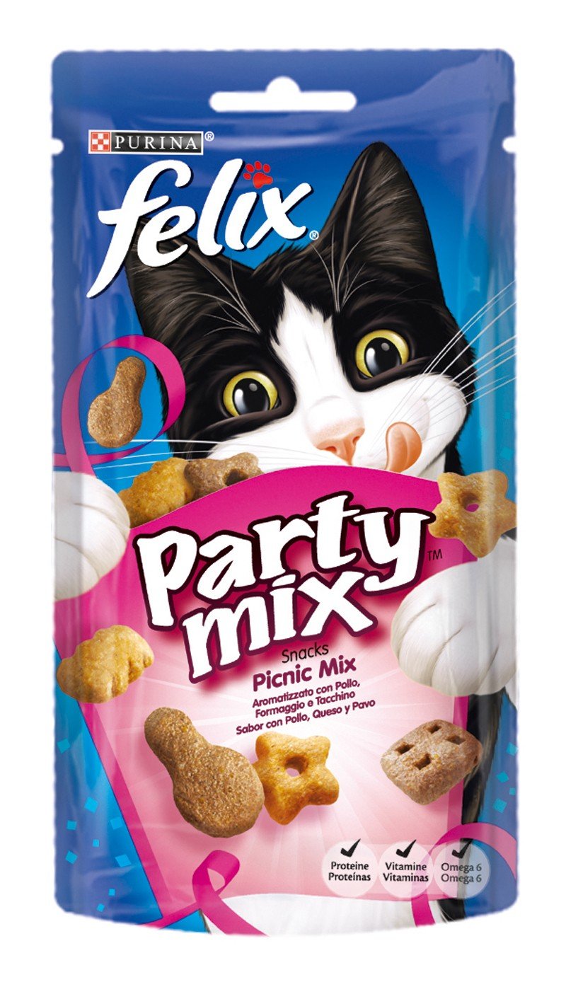FELIX PARTY MIX PICNIC MIX SNACK GATOS PURINA el molino Getafe