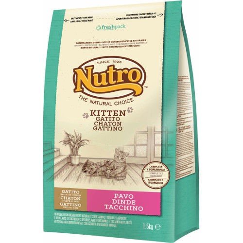Nutro Cat KITTEN PAVO 1,5KG ALIMENTO PARA GATOS NUTRO NATURAL