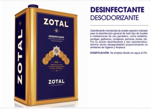 Zotal G Desinfectante Desodorizante 500gr