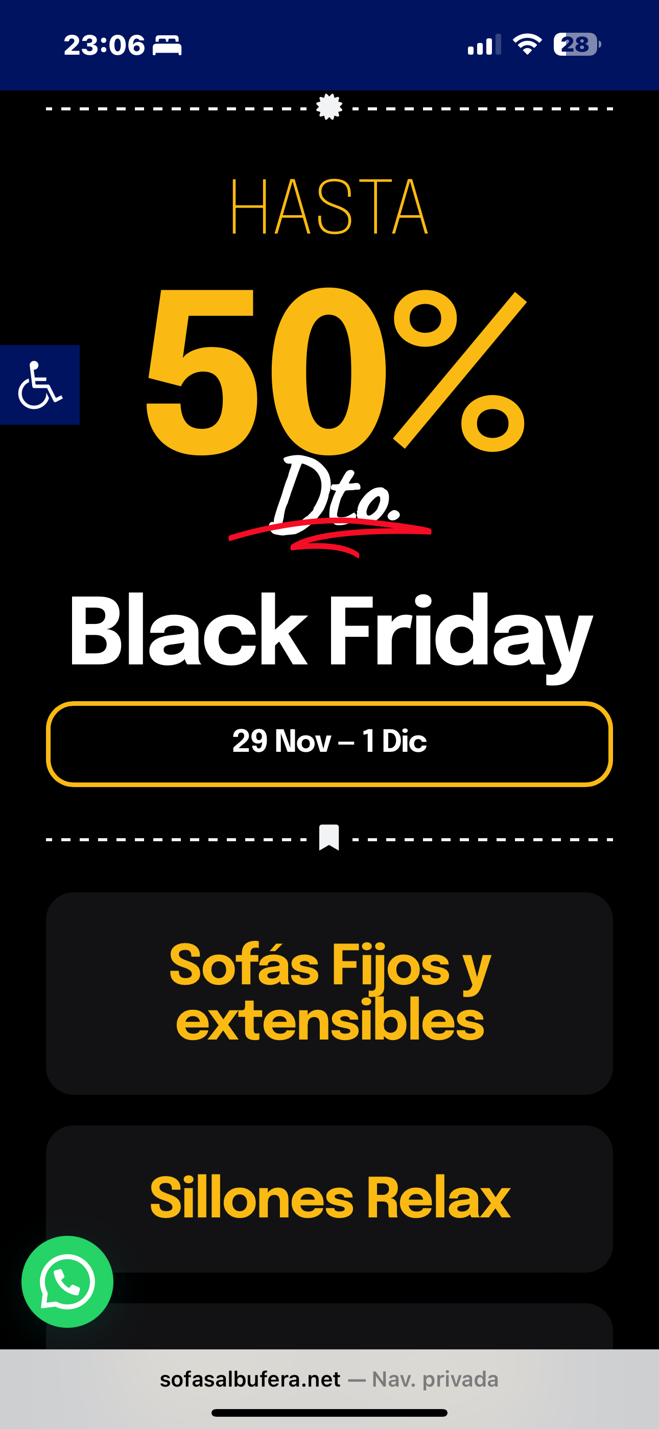 *Campaña de Black Friday 2024 en Sofás Albufera: Descuentos Exclusivos y Servicios a Medida* :: Sofás Albufera Valencia, sofás Valencia, Sofás Alfafar, Tresillos Valencia, Muebles Valencia, Muebles Alfafar