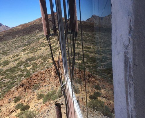 Instalación de Muro Cortina en el Teleférico del Teide