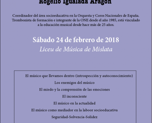 REUBICAR AL MÚSICA EN LA ACTUALIDAD. ROGELIO IGUALADA