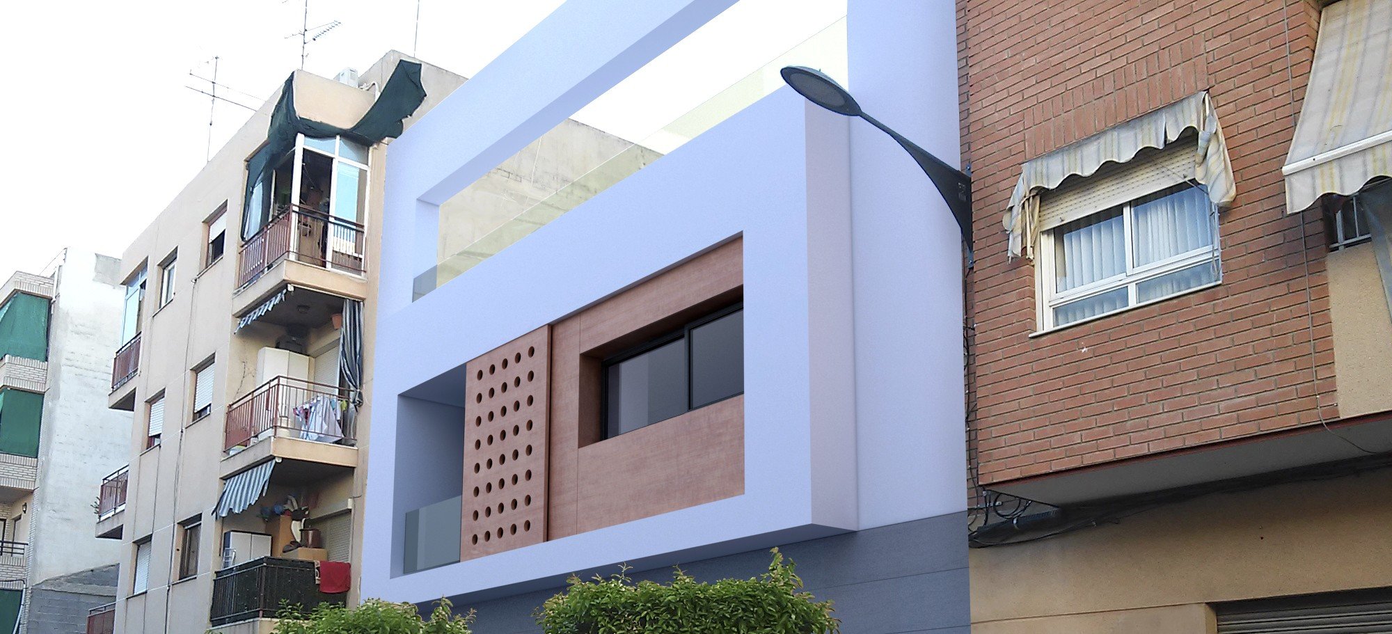 Vivienda entre medianeras Almoradí :: NUÑO ARQUITECTURA  Arquitectura sostenible diseñada para tí